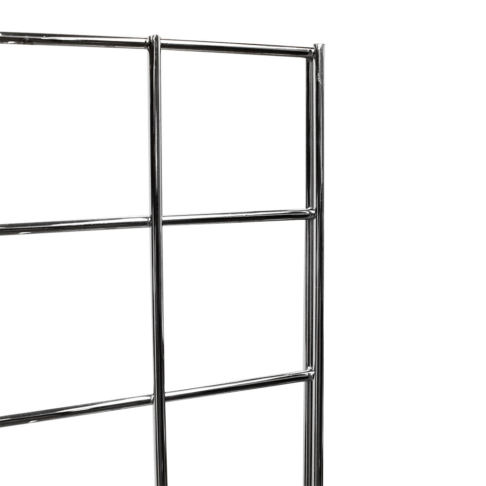 3 Pc CHROME Gridwall panels 2′ x 4′ T-Leg Stands Display Hanging Fixture