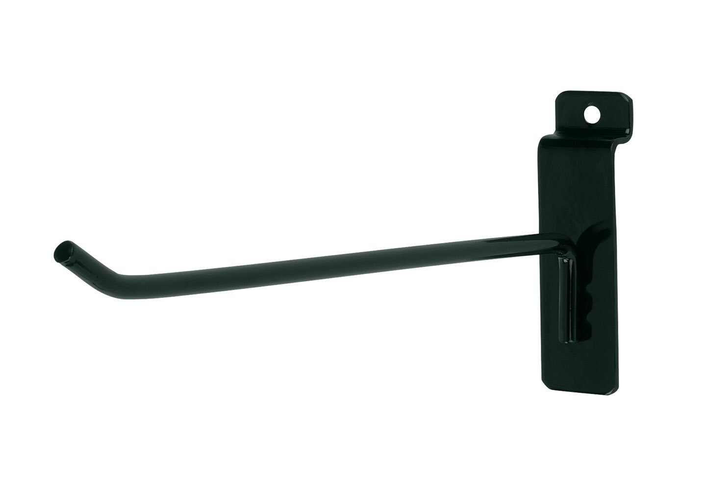 50 Black 8″ Slatwall Peg Metal Hooks Slat Wall Display Faceouts Peg Slat Wall