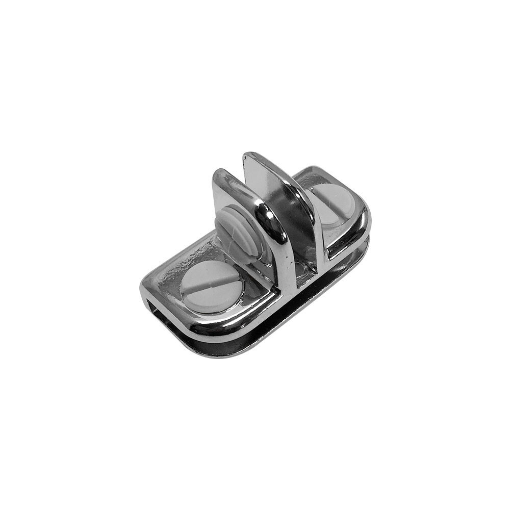 50 Pc 3 Way Inside Shelf Connector Chrome Clip 3/16” Tempered Glass Shelf