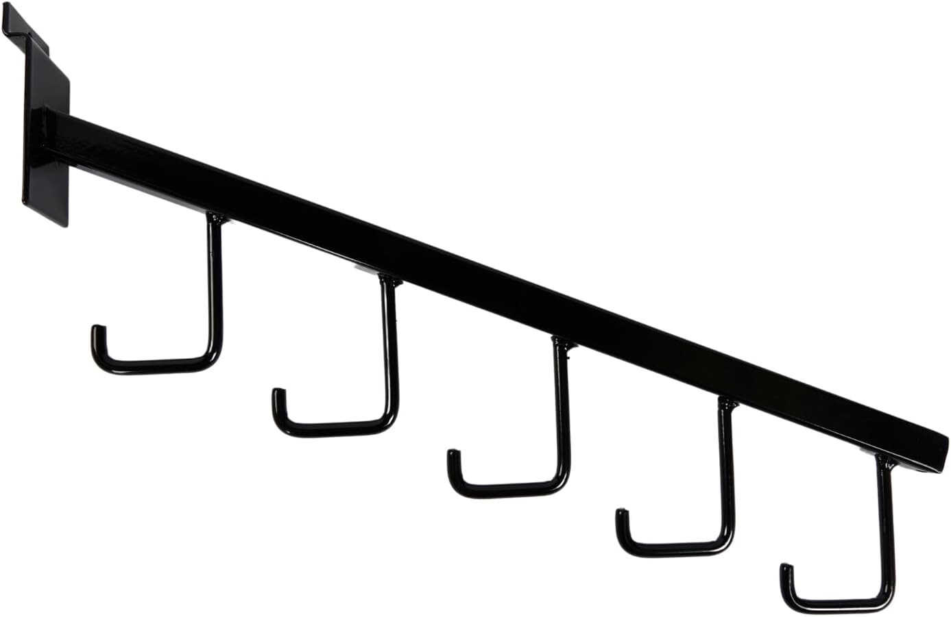 10 Black J Hooks Slatwall Peg Hooks Slat Wall Retail Display Waterfall