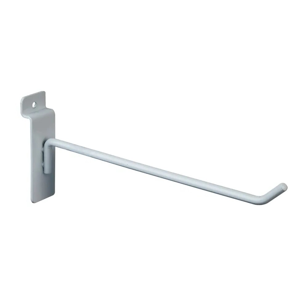 8″ Slatwall White Peg Hooks Slat Wall Retail Display