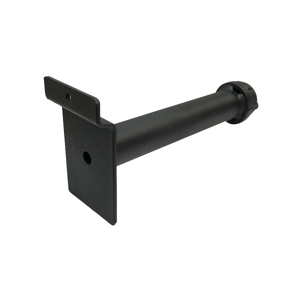 6″ Black Slatwall Pipe Straight Faceout Hook Shelf Support Pipe Line Rack – 6PC