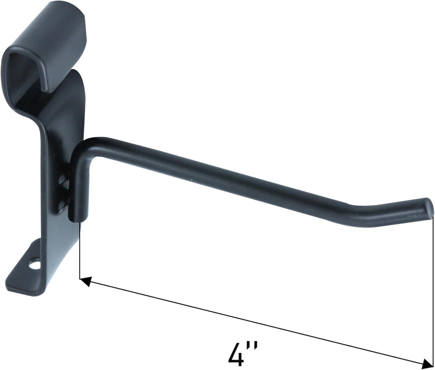 4″ Wire Slat Grid Hooks Hook Pegs Gridwall 100 Black 6mm Tubing Retail Display