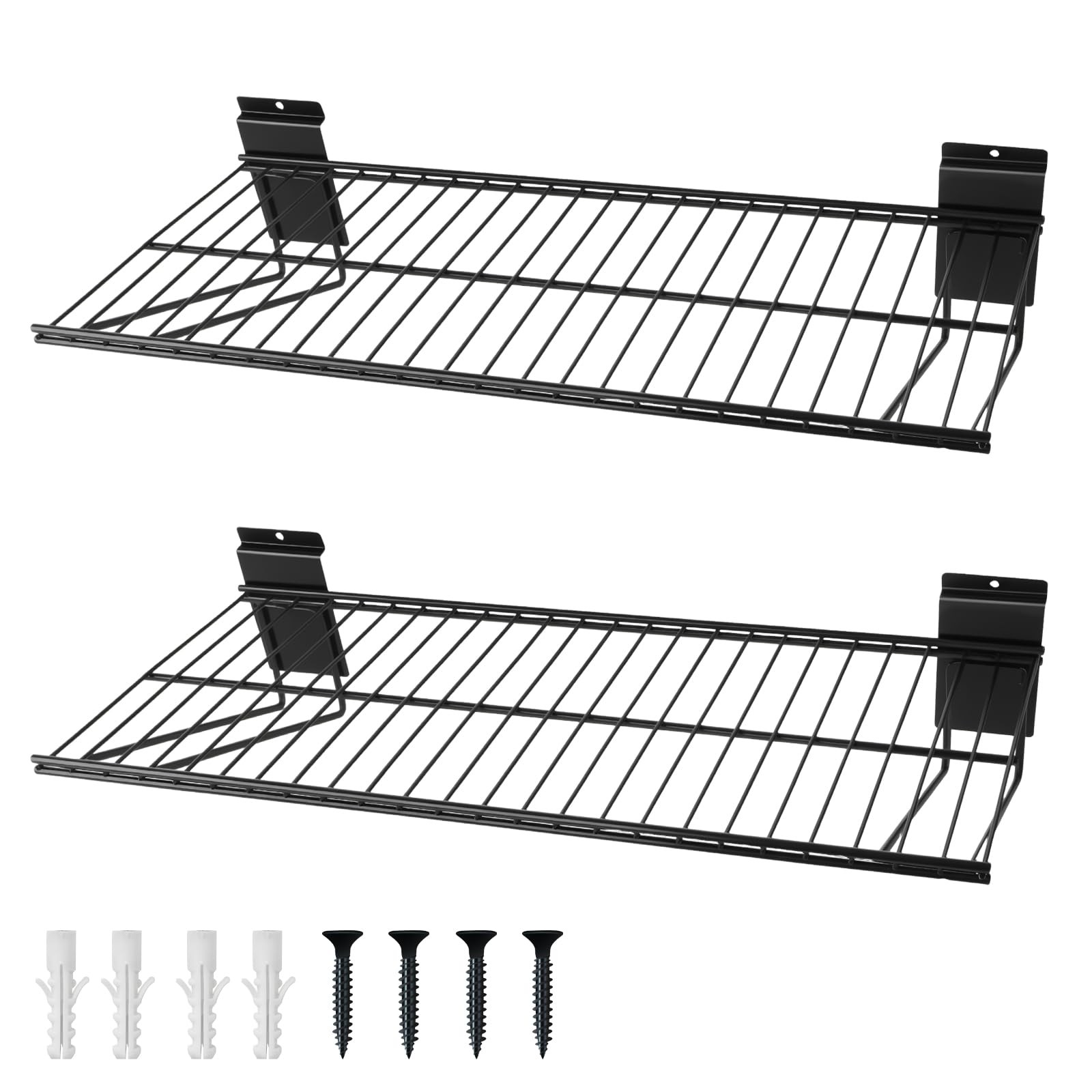 GMSXCC Slat Wall Shelves Accessories 24 Inch Slatwall Wire Shelf Heavy Duty …