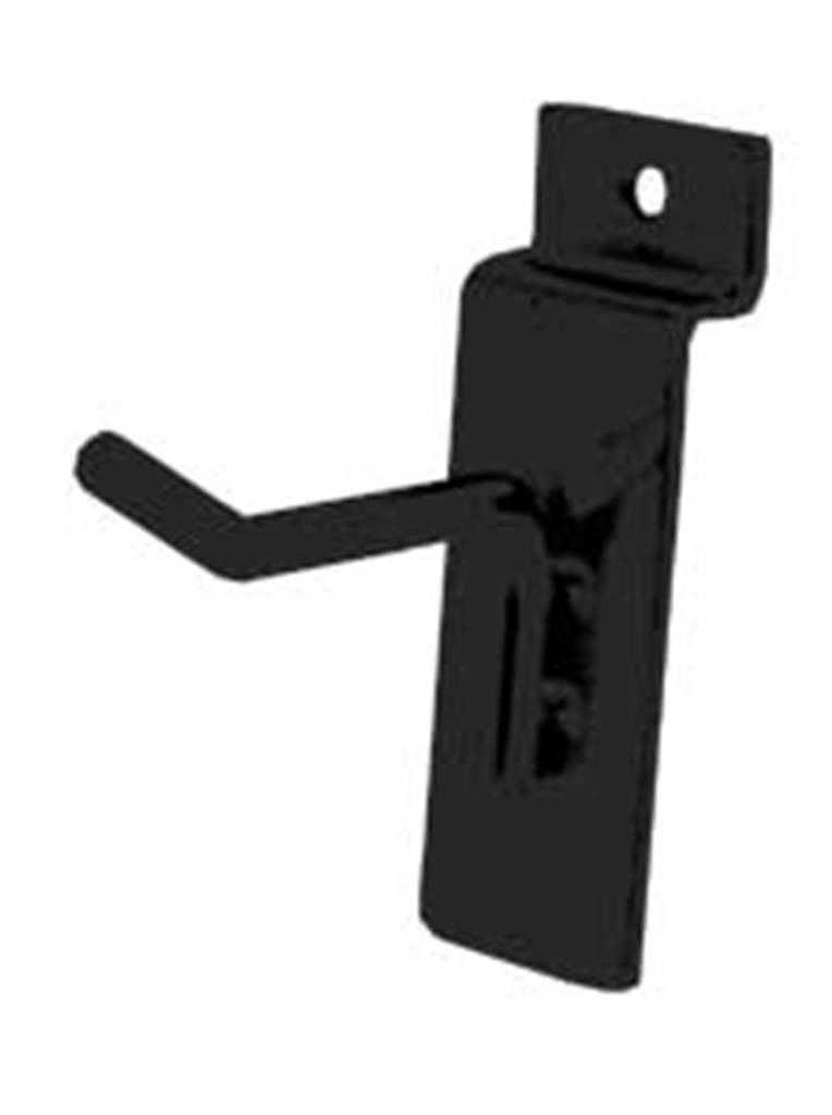 Slatwall Metal Peg Hooks 100 Black 2″ Slat Wall Display 6mm Diameter Tubing