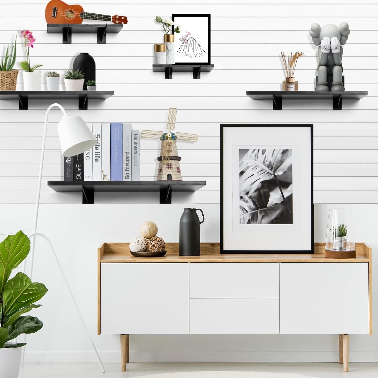 Versatile 10-Inch Slatwall Shelf Bracket Set of 16 – Ideal for Garage & Retail