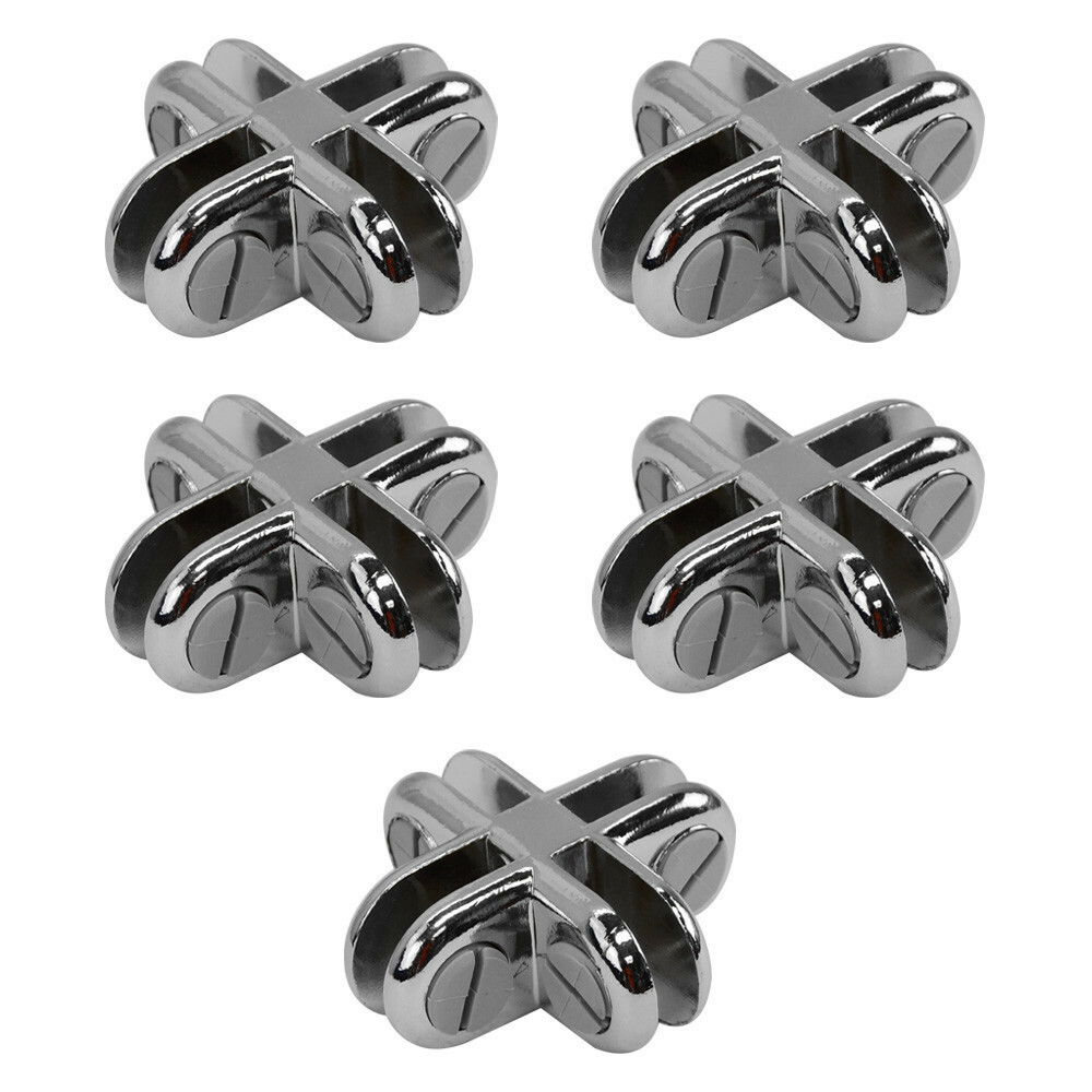 Glass Shelf Cube Connector Joiner Holder Clip Used 3/16″ Tempered Glass Shelf