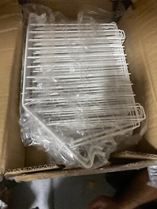 Vulcan 1009666-12DIVW 12″ Wire Basket Dividers White Gondola Shelving Case of 50