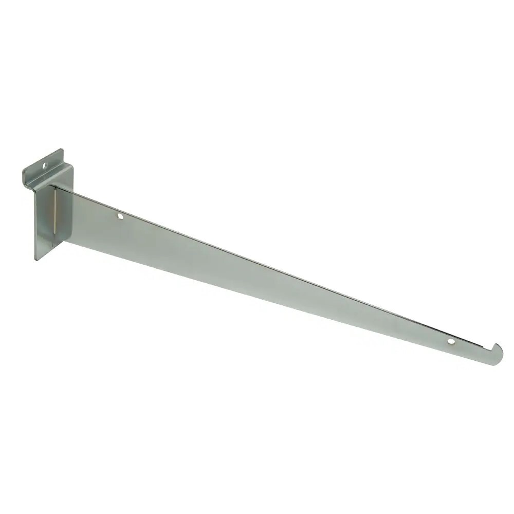 New 14″ Slatwall Chrome Knife Shelf Brackets With Lip