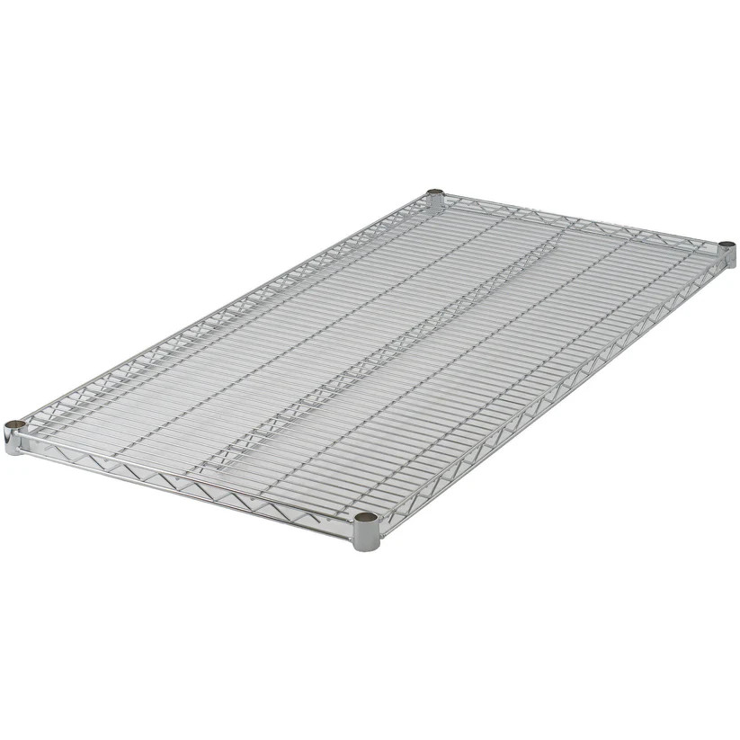 Back of House Shelving Wire Shelf Chrome Plated Heavy Duty Silver 24×24 Inch