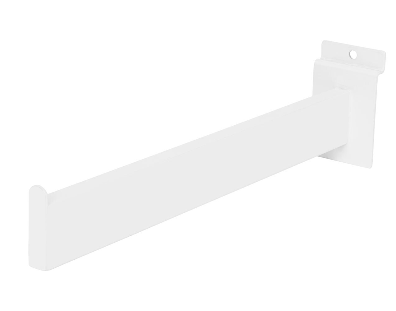 Lot of 10 Slatwall 12″ Dimensional Straight White Faceout