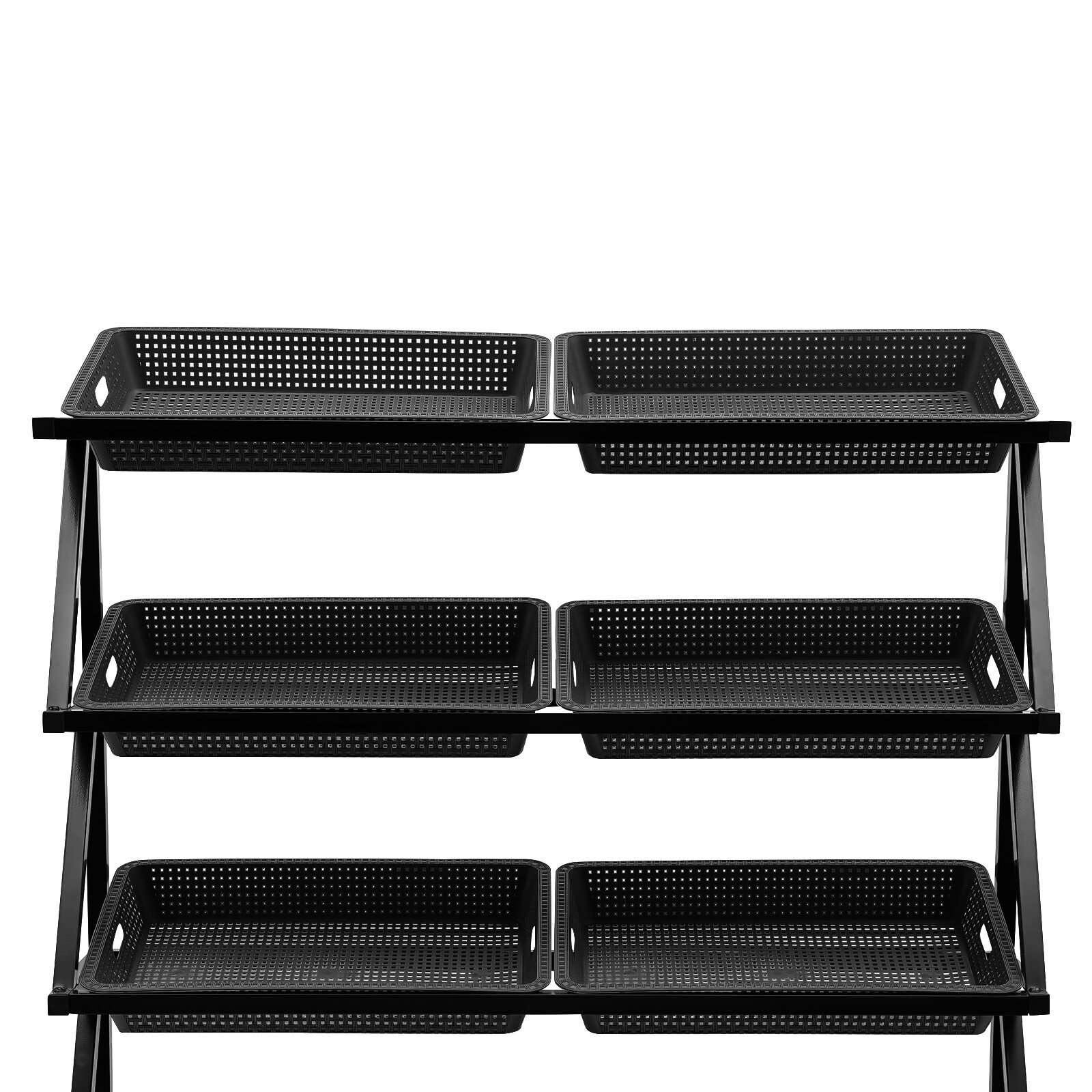 Market Retail Display Rack Shelf Merchandiser Fruit Vegetable Snack Basket 5Tier