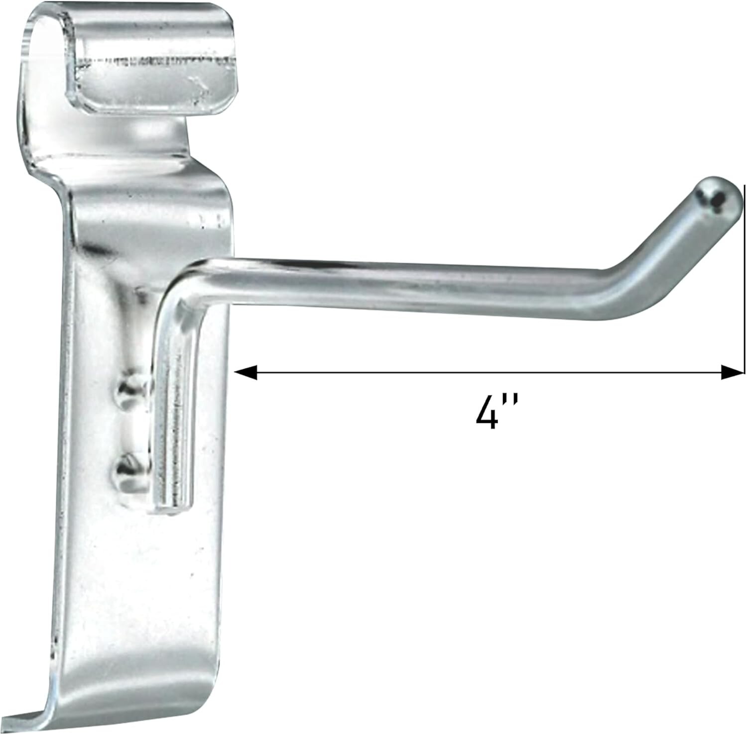 4″ Wire Grid Hooks Peg Gridwall 100 Chrome 6mm Tubing Retail Display 3″ OC