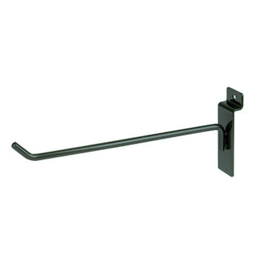 50 Black 8″ Slatwall Peg Metal Hooks Slat Wall Display Faceouts Peg Slat Wall