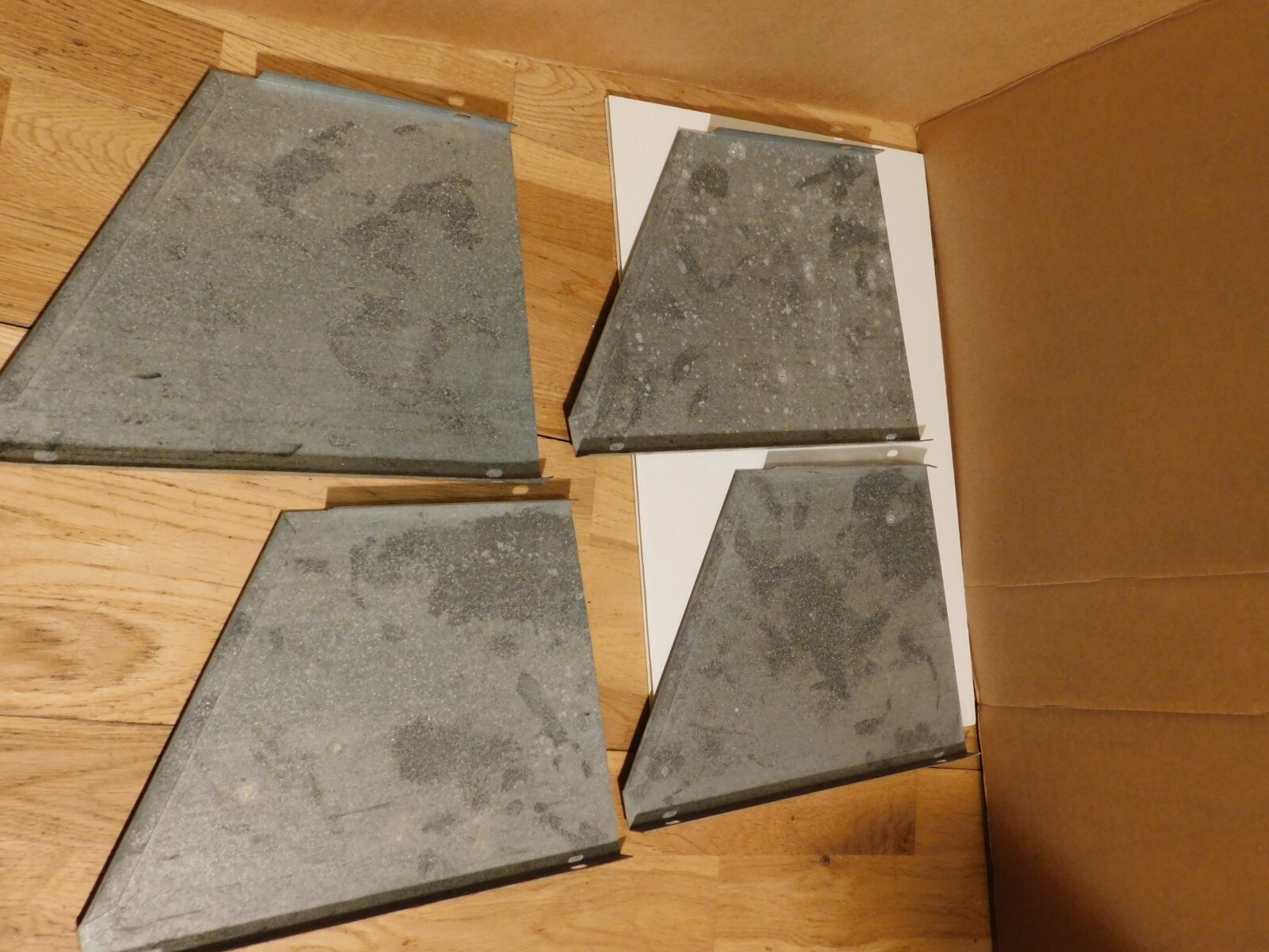 ADRIAN STEEL SHELF DIVIDER LOT OF 4