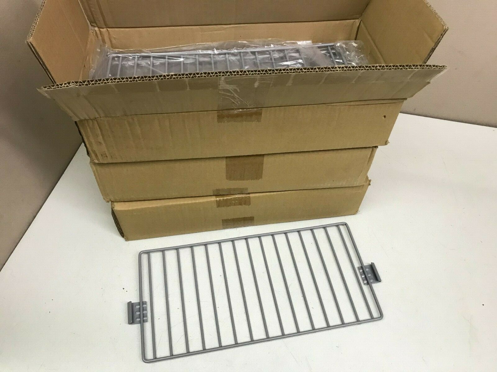 LOT of 21 Wire Gondola Shelf Fence Dividers Gray 15-1/4″ x 7-1/2″