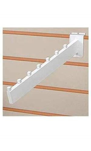 Set of 10 Slatwall Waterfall Faceouts White 7 Ball Cube Dimensional Grid 15″
