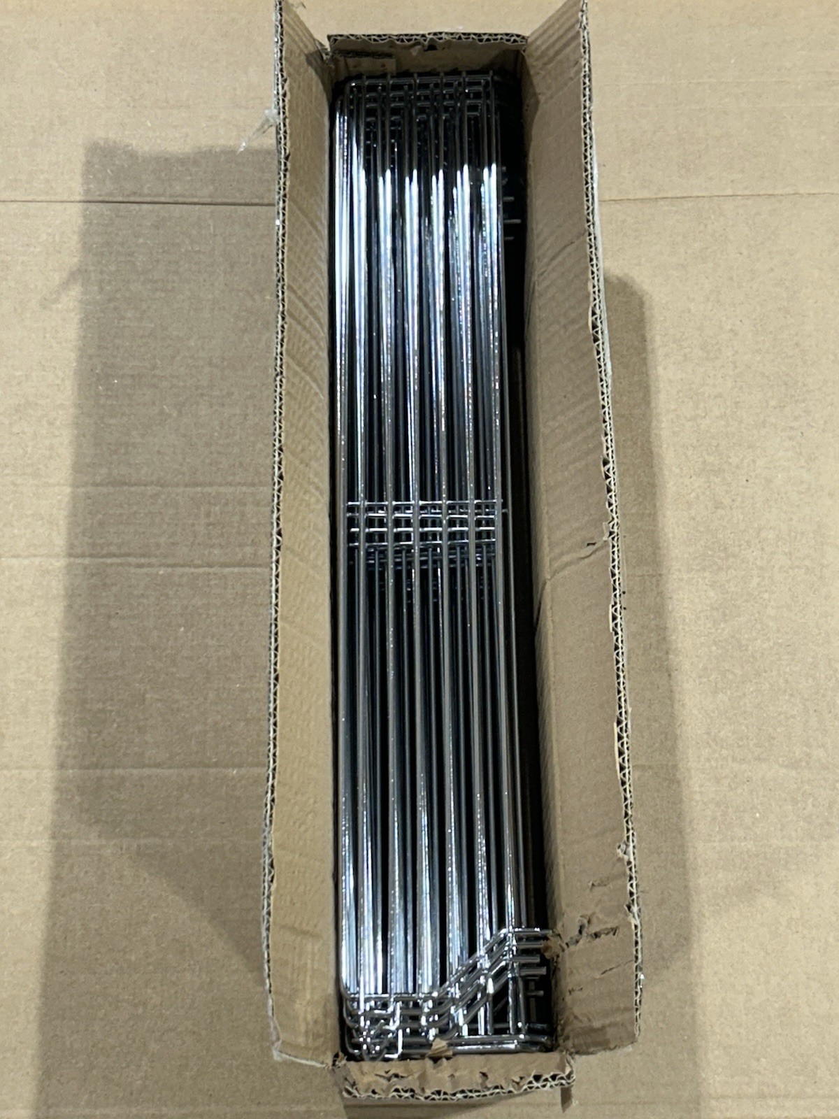 Trion T322 Chrome 22” Long Wire Binning Shelf Dividers Lot Of 20 NIB