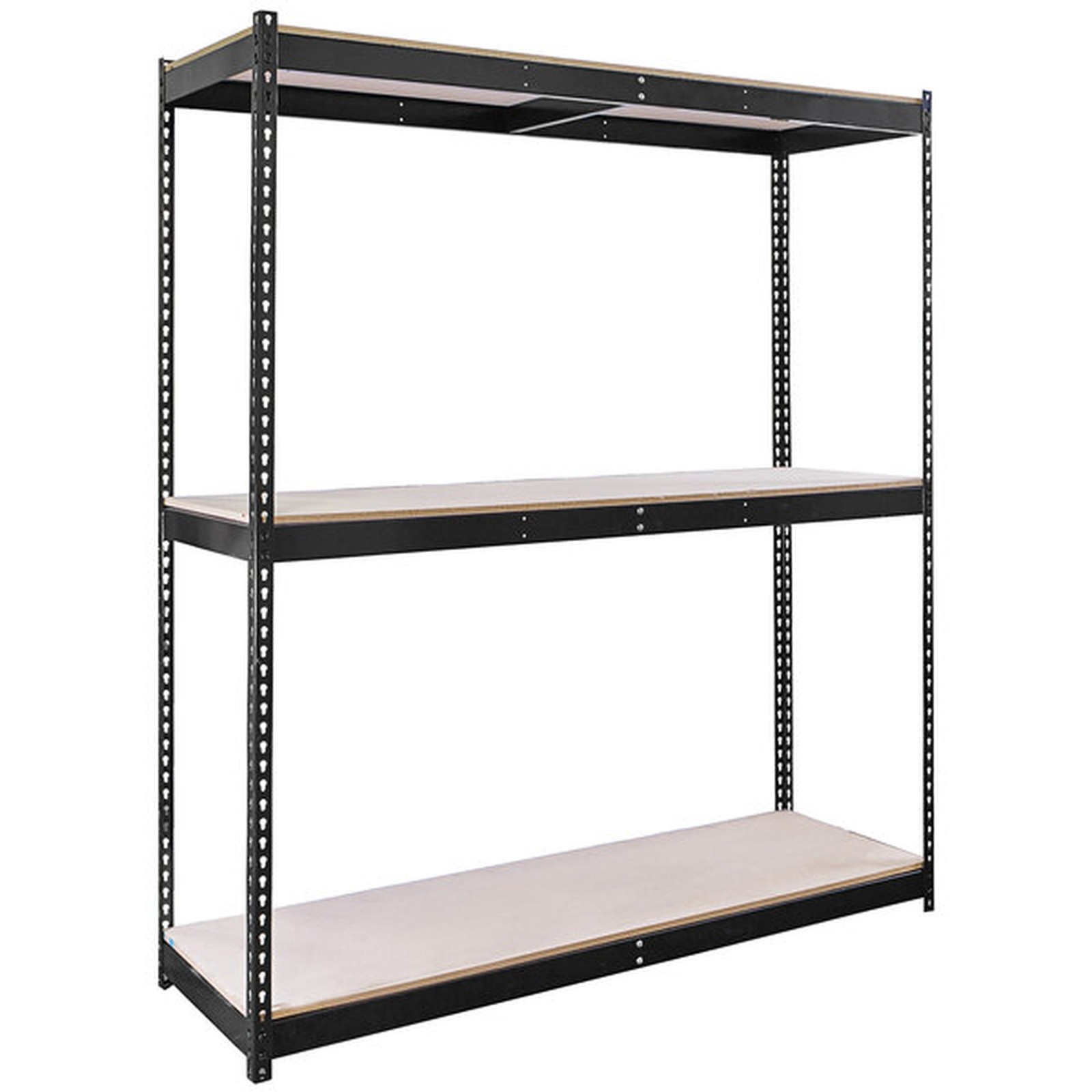 Hallowell 18″ 48″ 84″ Black 3- Shelf Boltless Shelving Decking, 2310lb capacity