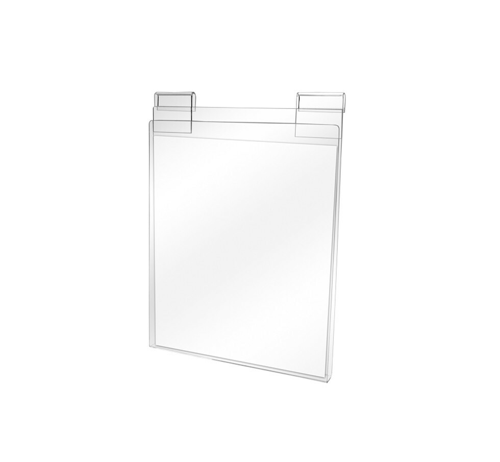 Clear Acrylic T-Shirt Display Store Panel For Slatgrid Gridwall 11-1/2” x 15”
