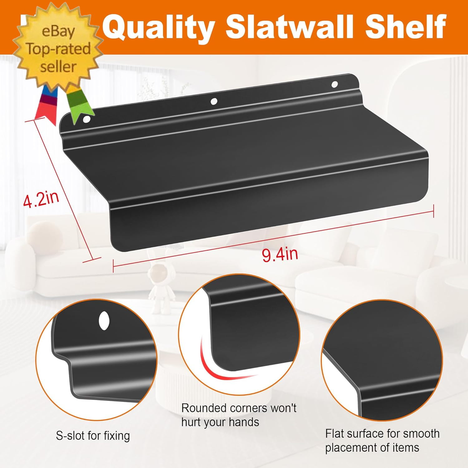Slatwall Shelves, Slatwall Panel Accessories, Floating Slat Wall Shelf Shelves f
