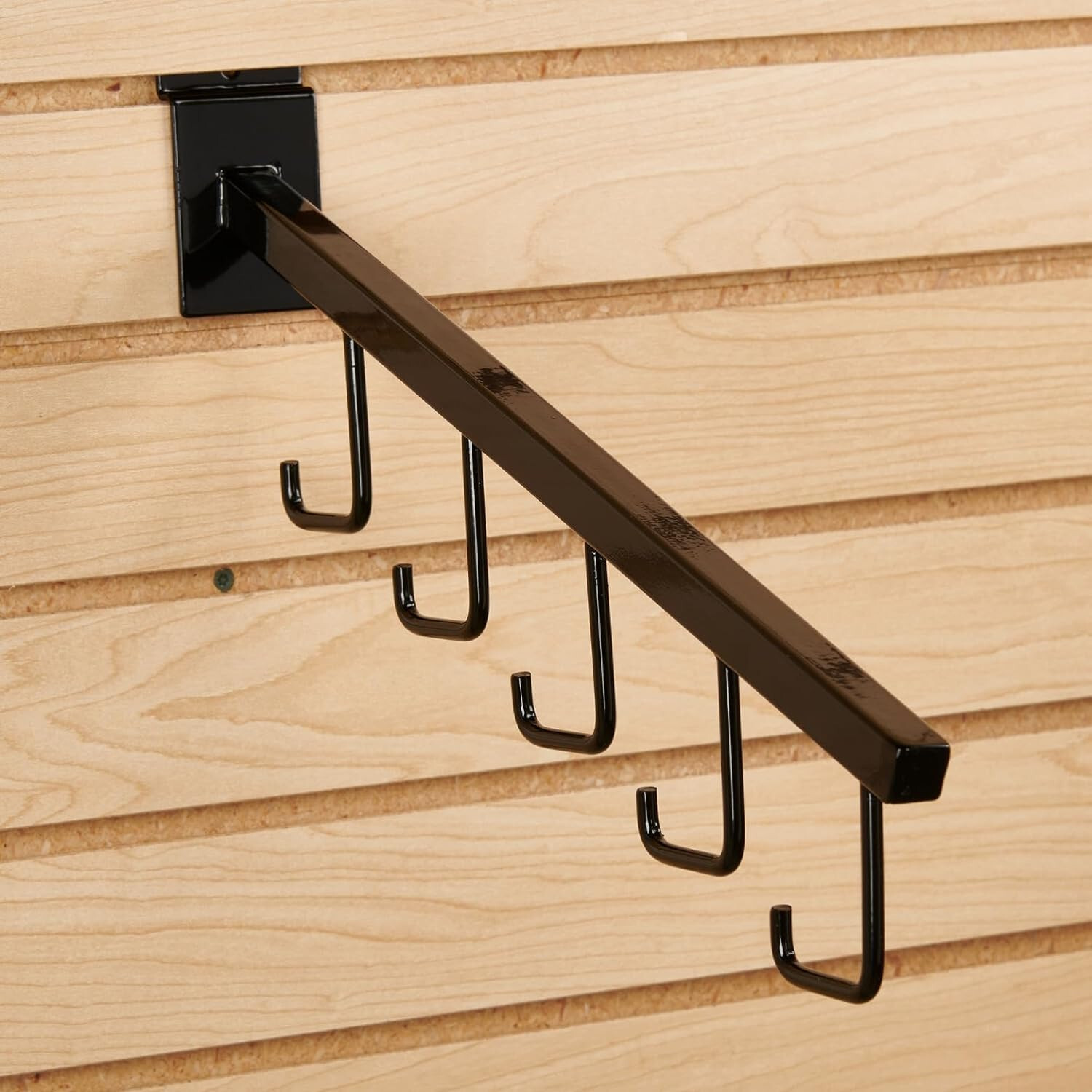 10 Black J Hooks Slatwall Peg Hooks Slat Wall Retail Display Waterfall