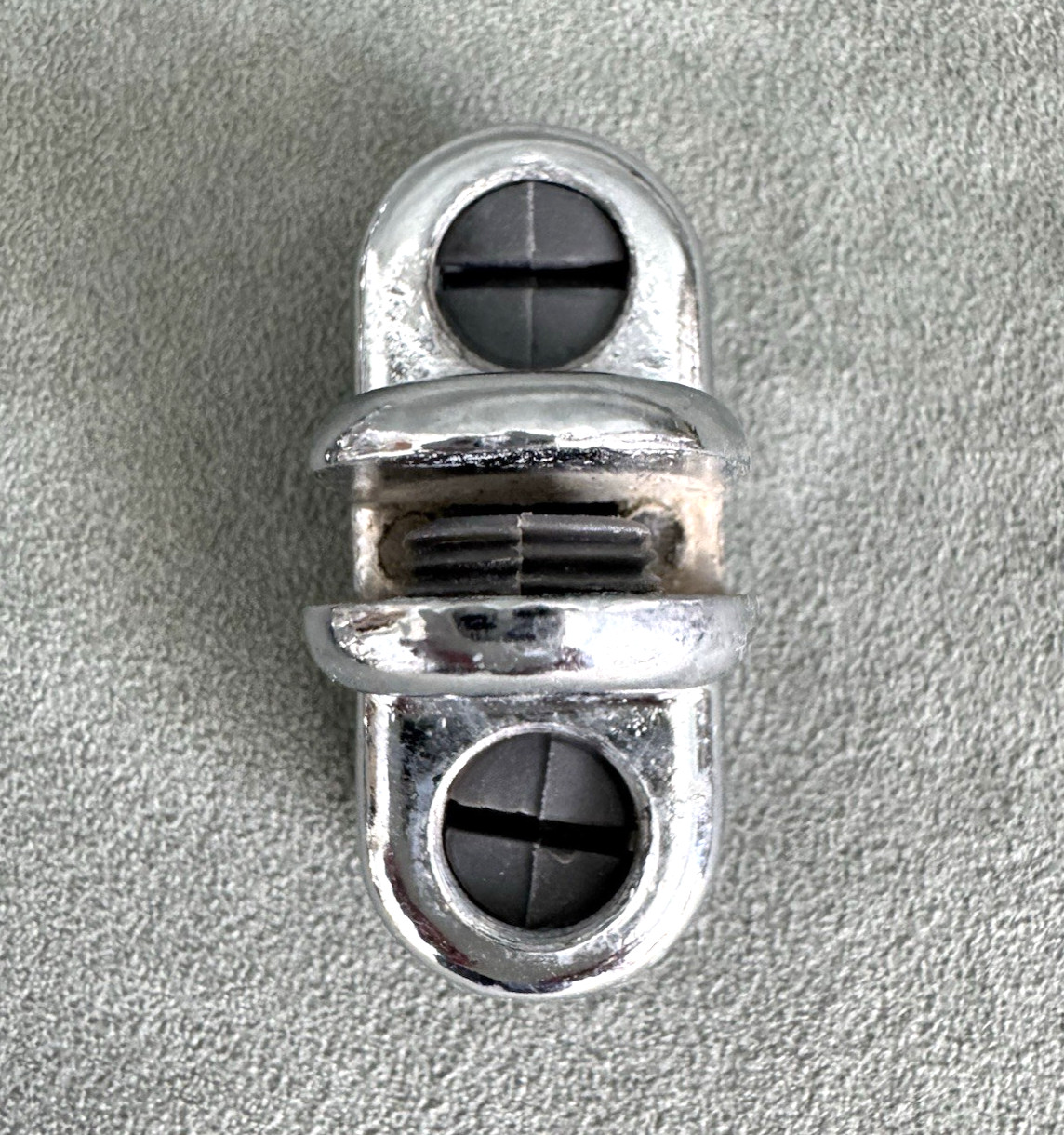 30 Pieces Chrome 3 Way 3/16″ Glass Cube Connector Shelf Clips Joiner
