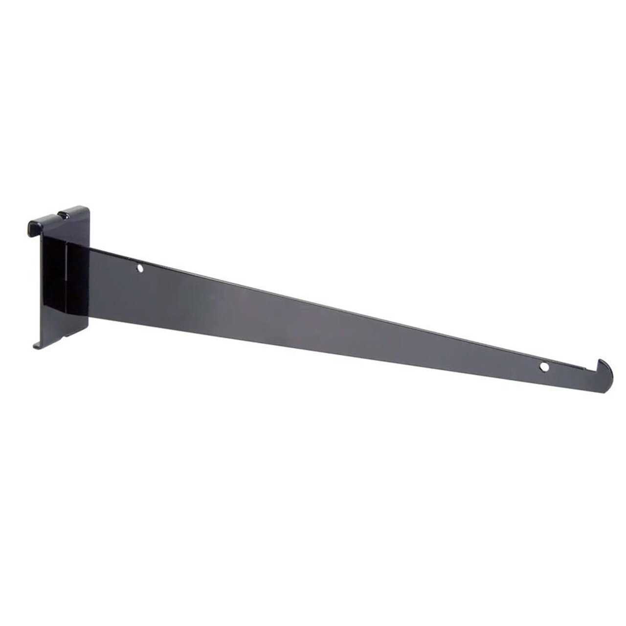New 14″ Gridwall Black Knife Shelf Brackets With Lip