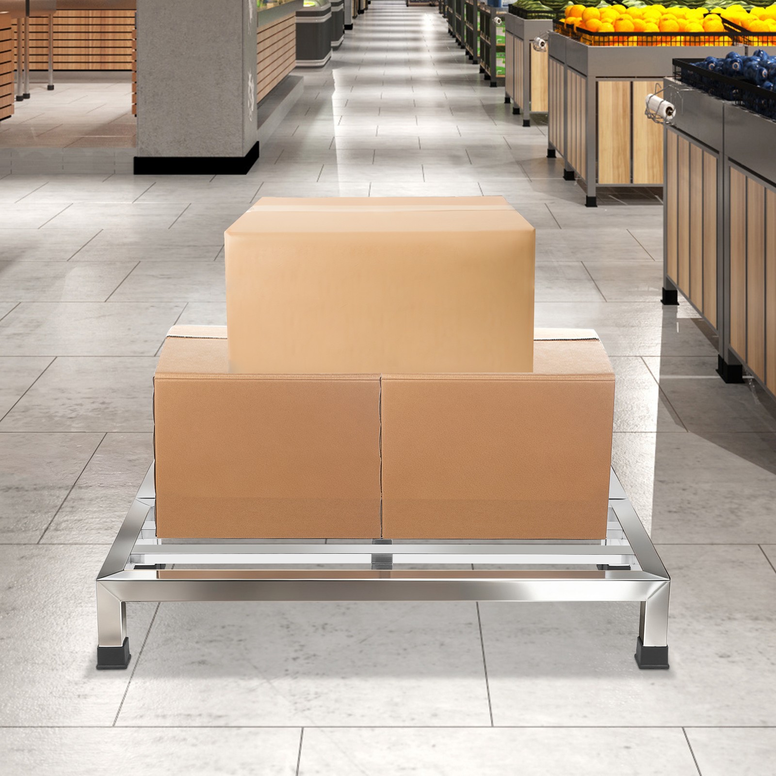 2 Pack Dunnage Rack, Stainless Steel Dunnage Rack, Commercial Dunnage Rack New