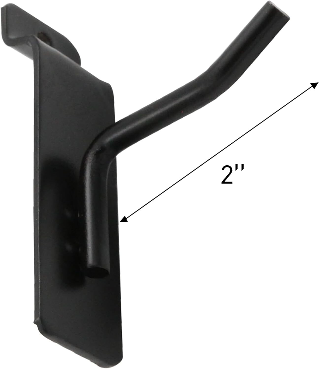 Slatwall Metal Peg Hooks 100 Black 2″ Slat Wall Display 6mm Diameter Tubing