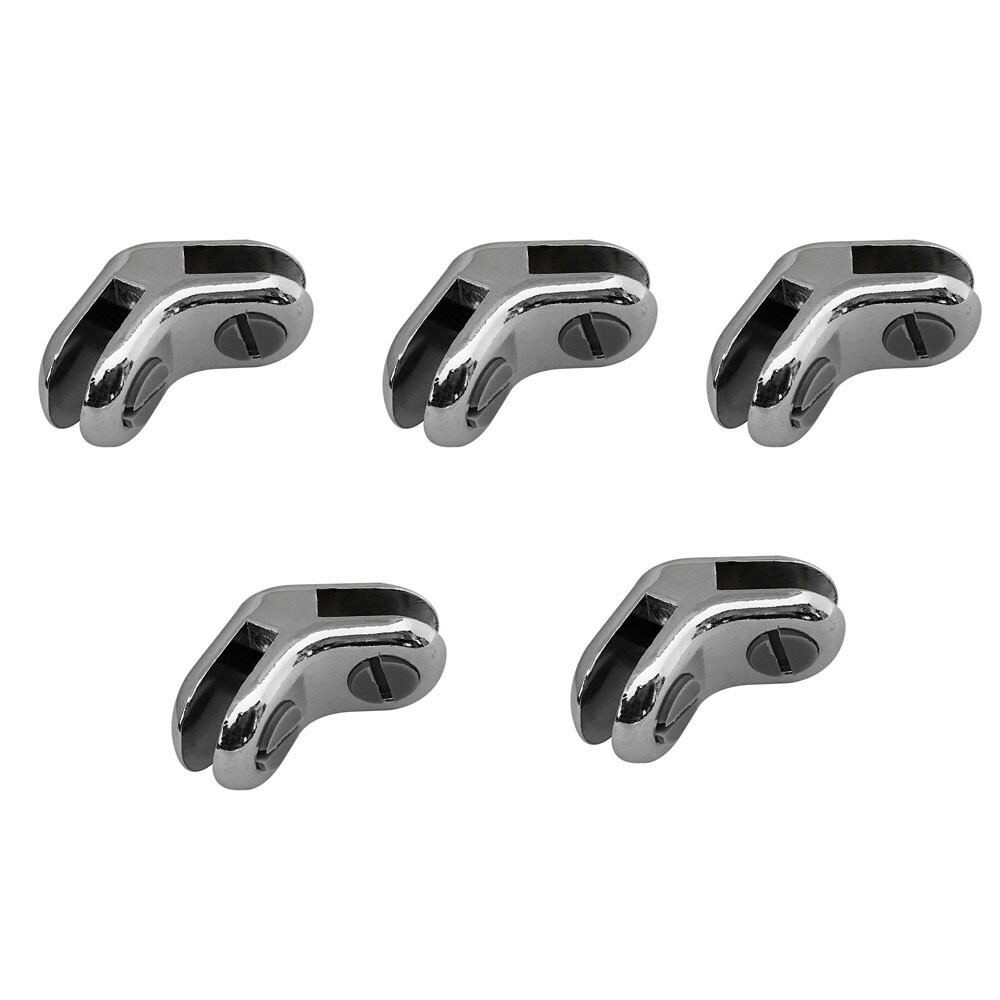 2 Way 120 Degree Glass Connector Clips 3/16” Tempered Glass 20 Pc Y Style