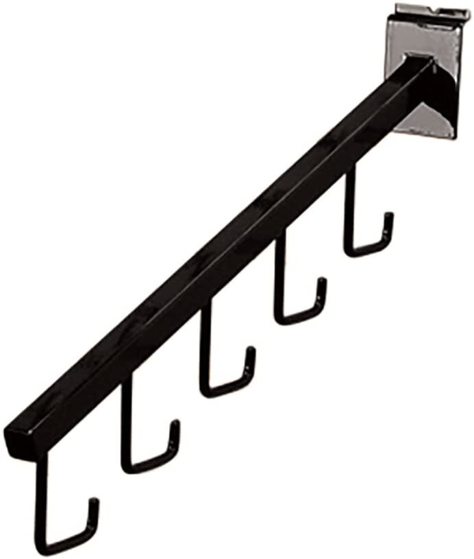 10 Black J Hooks Slatwall Peg Hooks Slat Wall Retail Display Waterfall