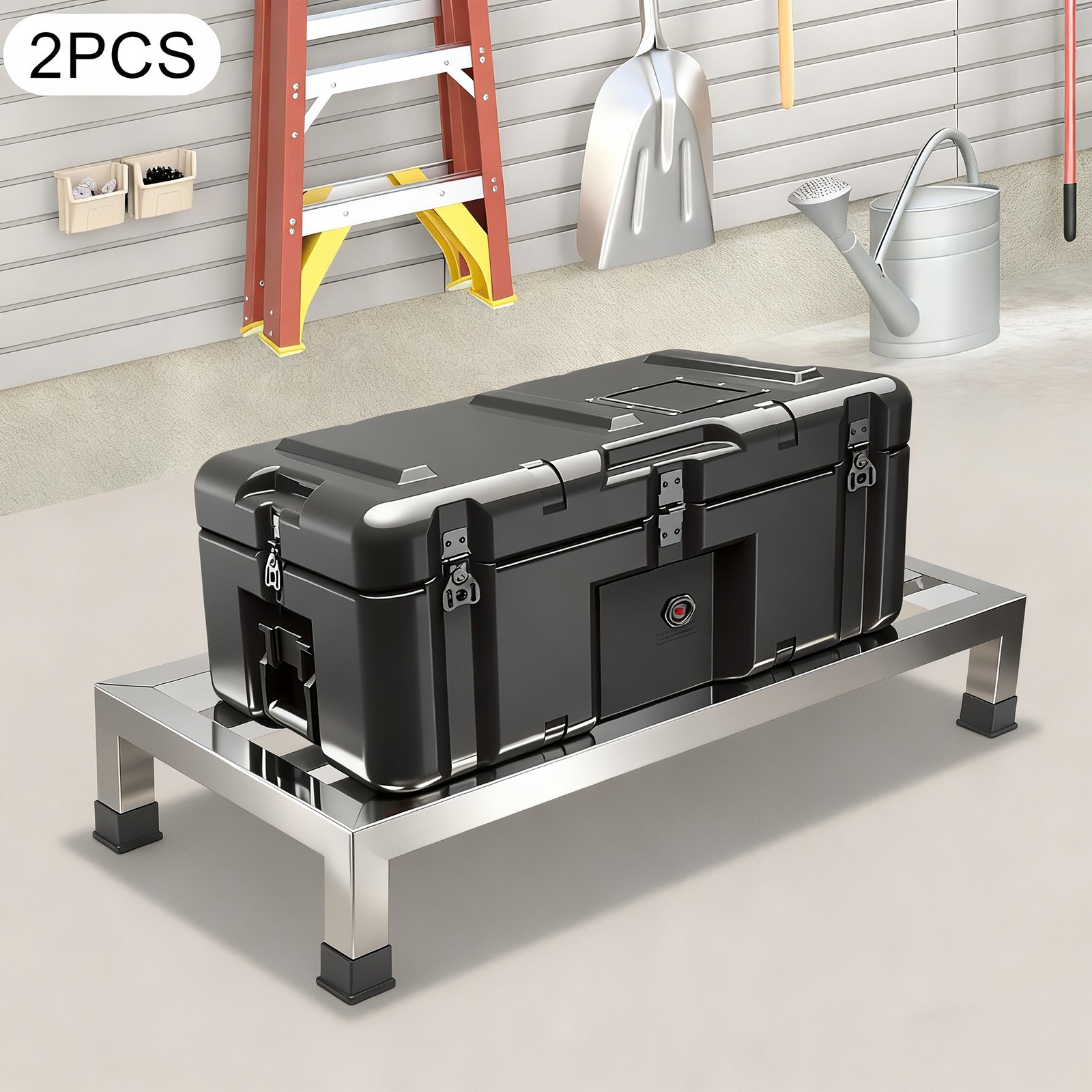 2 Pack Dunnage Rack, Stainless Steel Dunnage Rack, Commercial Dunnage Rack New