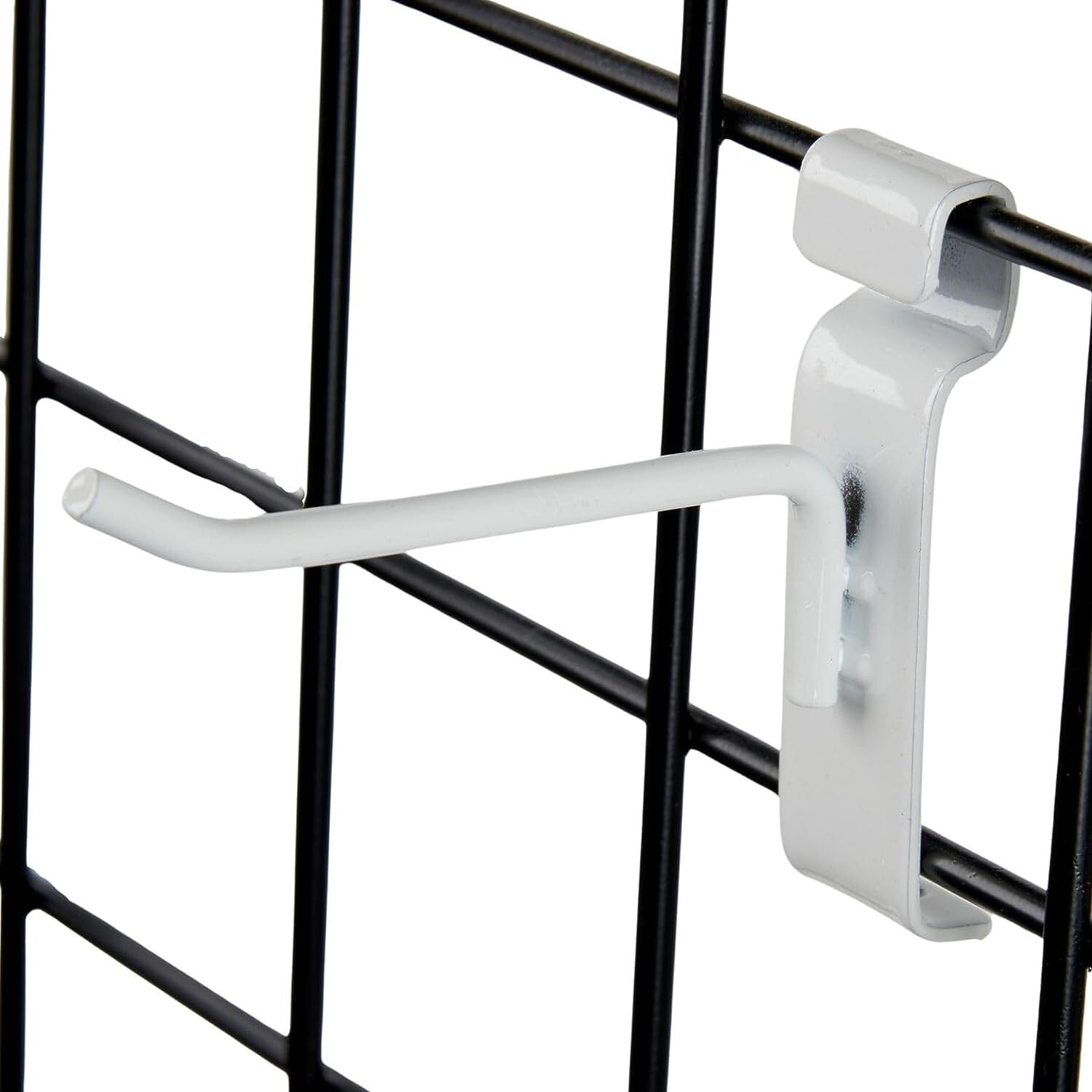 4″ Wire Slat Grid Hooks Hook Pegs Gridwall 100 White 6mm Tubing Retail Display