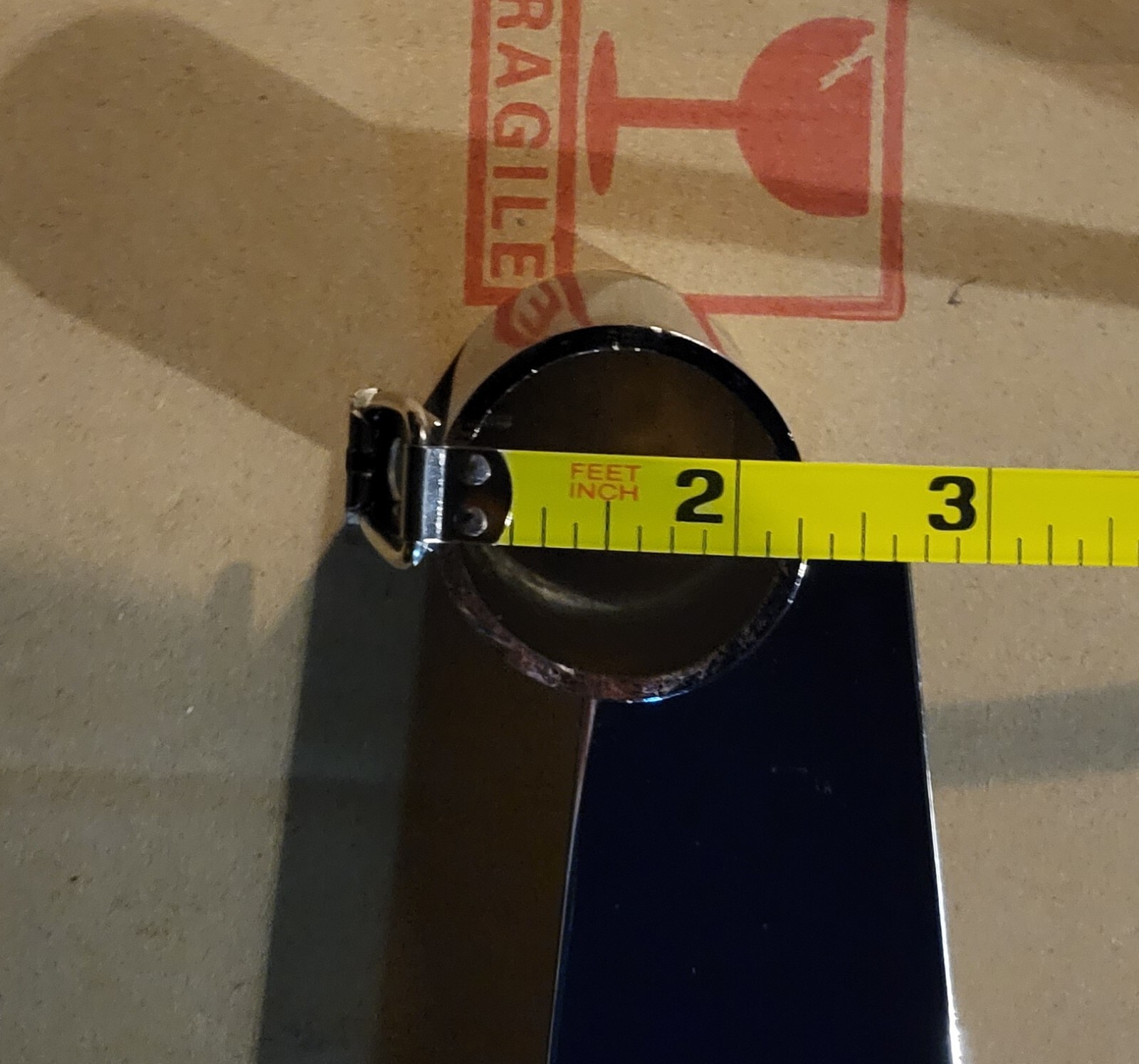 4 SLATWALL HANGRAIL BRACKETS Holding 1-1/4″ Round Tube – CHROME