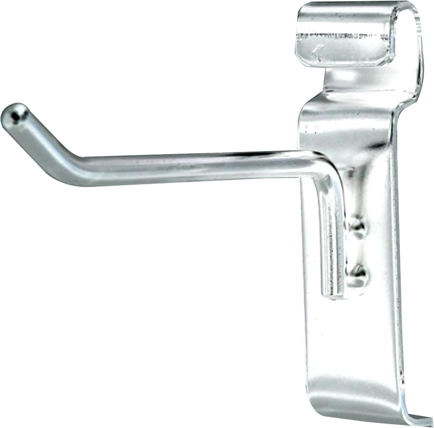 4″ Wire Grid Hooks Peg Gridwall 100 Chrome 6mm Tubing Retail Display 3″ OC