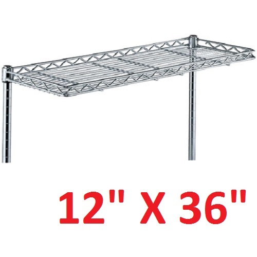 METRO 12″ X 36″ SUPER ERECTA HEAVY-DUTY CANTILEVER STYLE WIRE SHELVING **NNB**