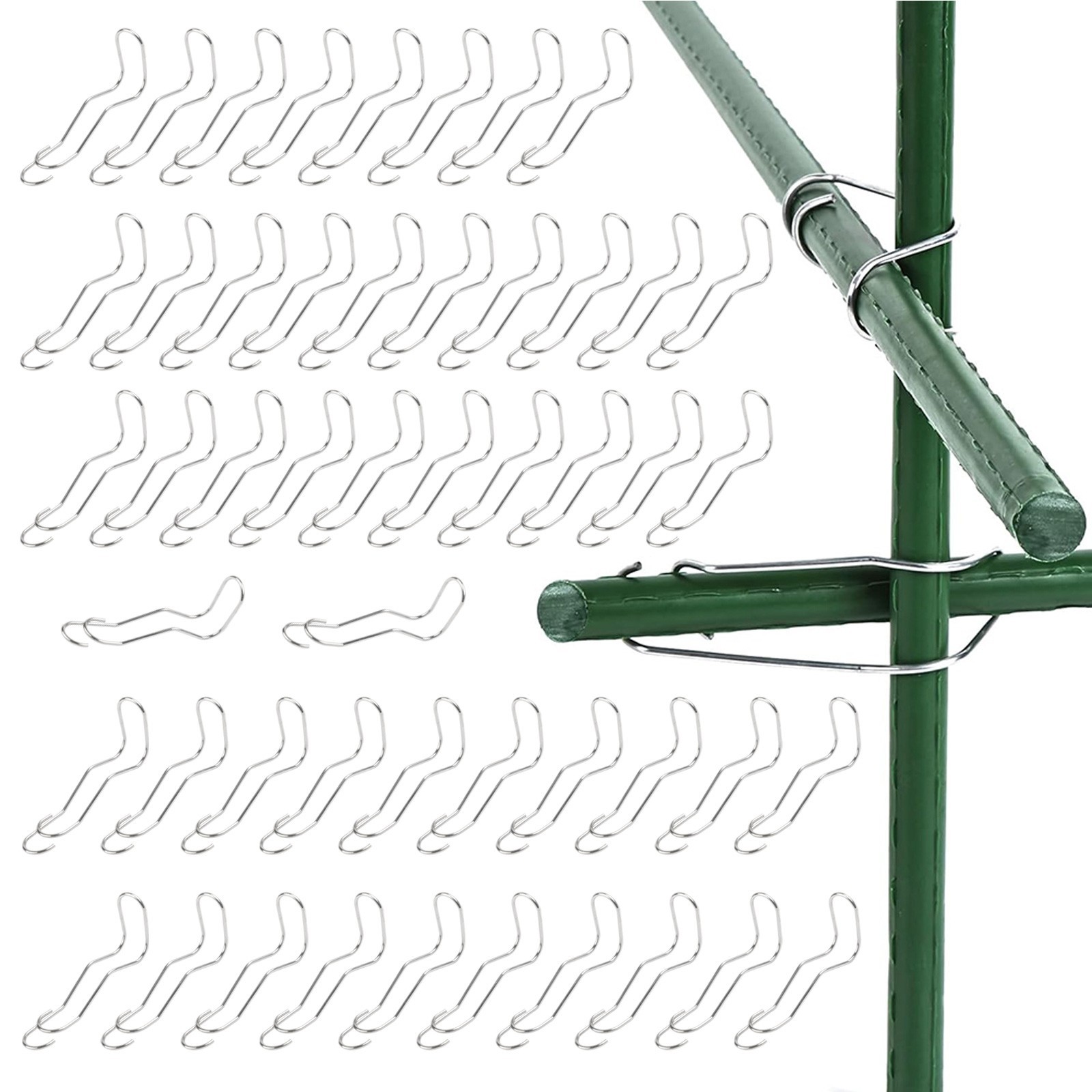 50 pcs Plant Rod Connectors for Secure Trellis Connections in Your Garden