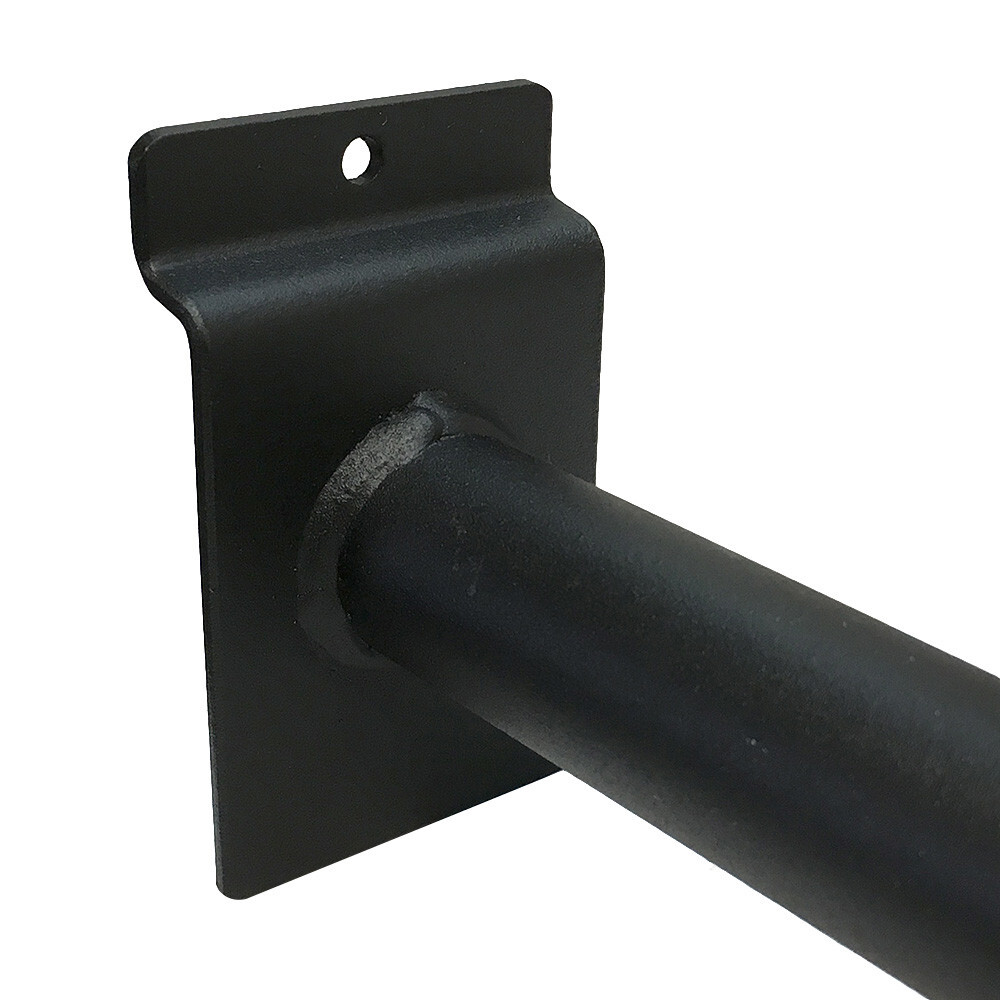 12″ Faceout Pipe Straight Hook Black For Slatwall Set 6 PC Industrial Vintage
