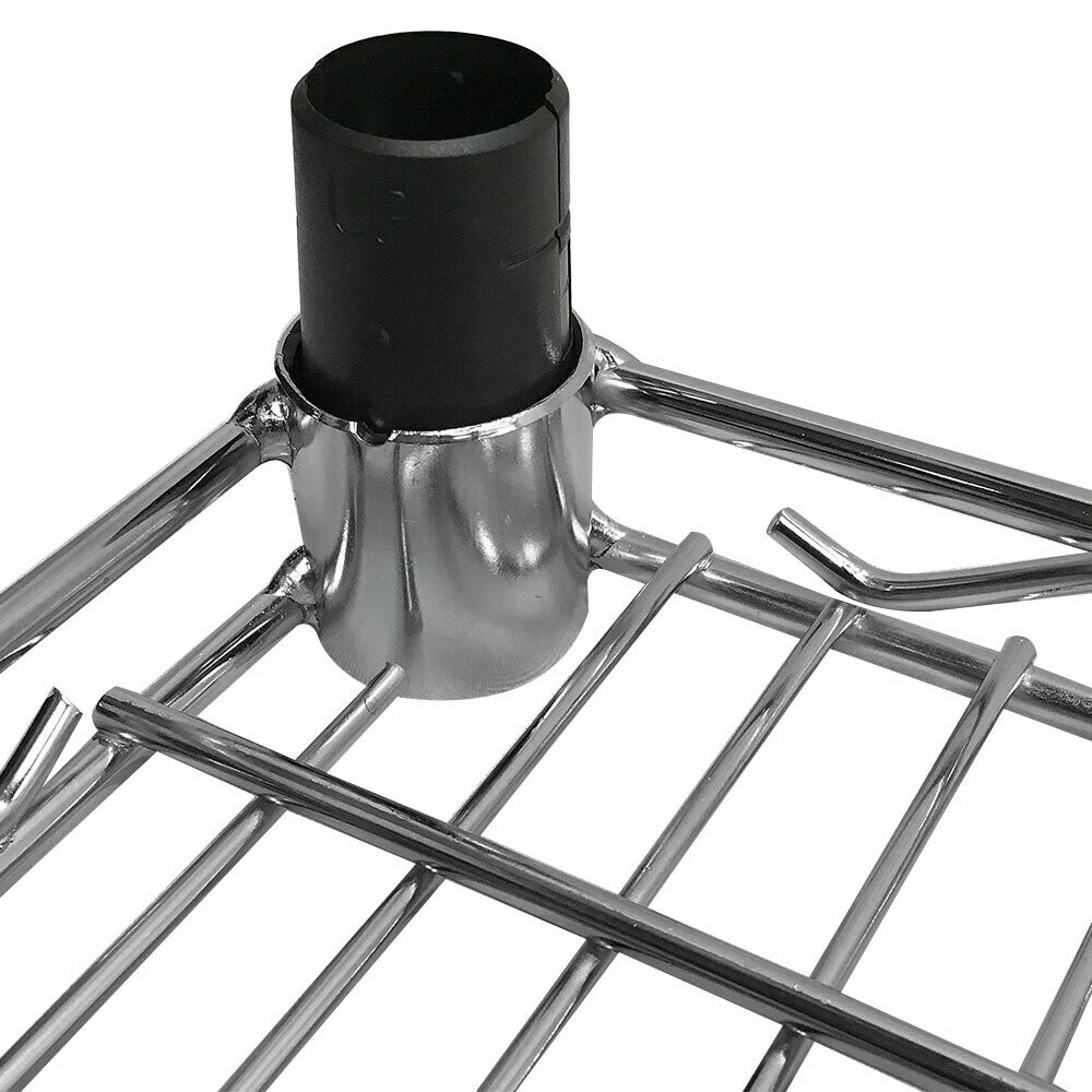24”L x 18”W Metal Chrome Plated Wire Shelf Shelfing Rack Tier Layer Shelf