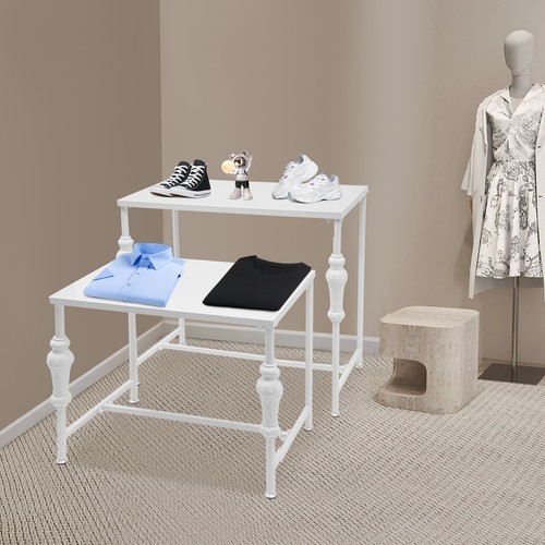 Industrial Retail Table Display Stand Bag Display Rack Shoes Rack Shelves