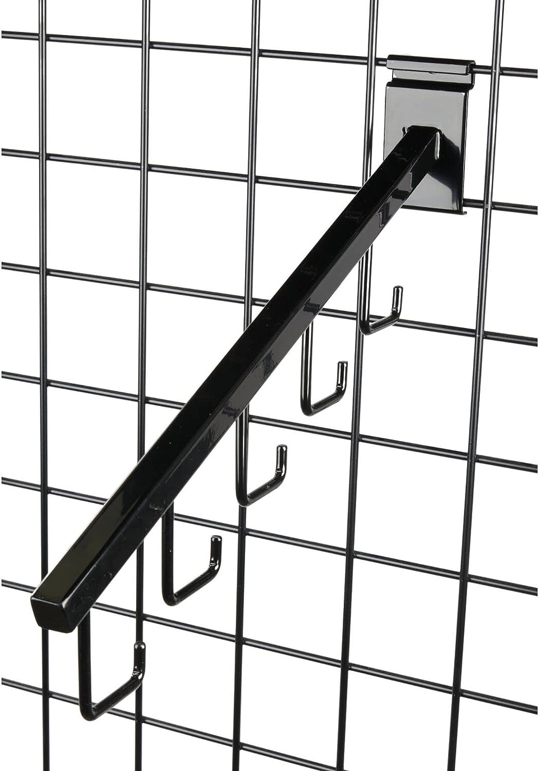 Wire Grid Lot of 5 Black J-Hooks Waterfall Faceout Slat Purse Handbags J Hook