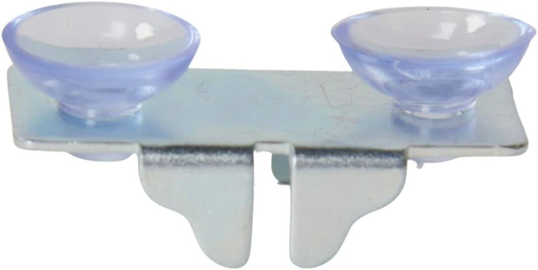 Rear/Center Glass Shelf Clips with Rubber Double Bumpers – Pack of 8