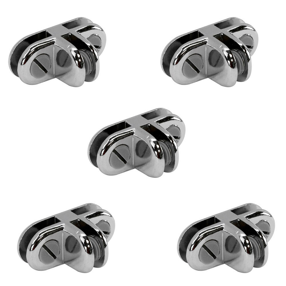 Glass Shelf Cube Connector Joiner Holder Clip Used 3/16″ Tempered Glass Shelf