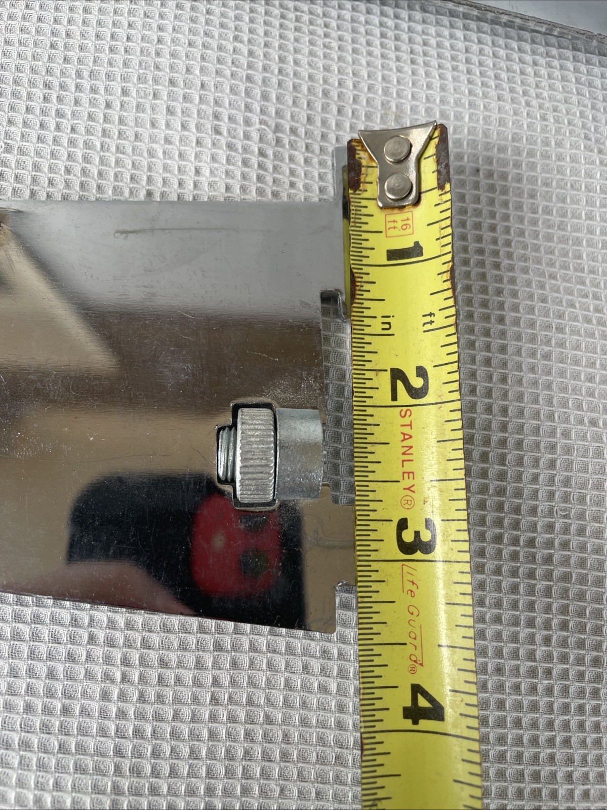 Single Slotted 14” Chrome Shelf Fixture Brackets Lot Of 9 W/Locking Nut/Screw