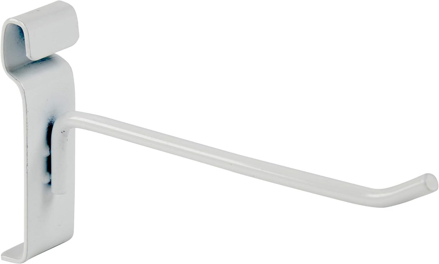 8″ Wire Grid Hooks Hook Peg Gridwall 100 White 6mm Tubing 3″ OC Display