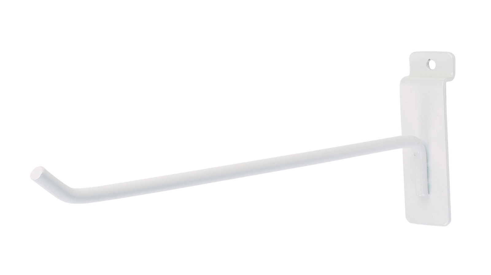 Lot of 100 White 10″ Slatwall Peg Hooks Slat Wall Display 6mm Diameter Tubing