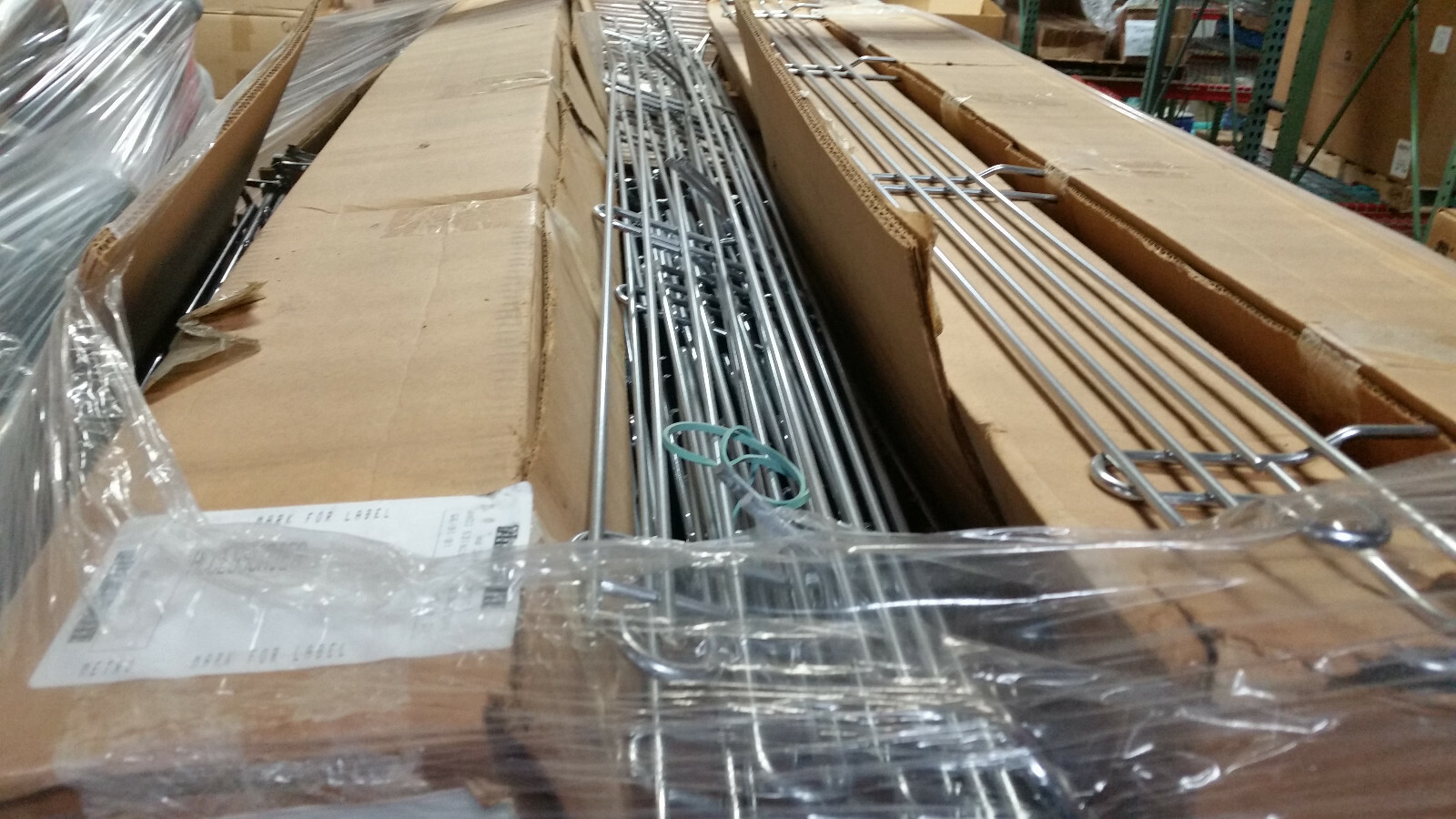 METRO Steel Shelf Side/Back Ledge, 60 x 4 in., 6 pk, L60N-4C, Chrome