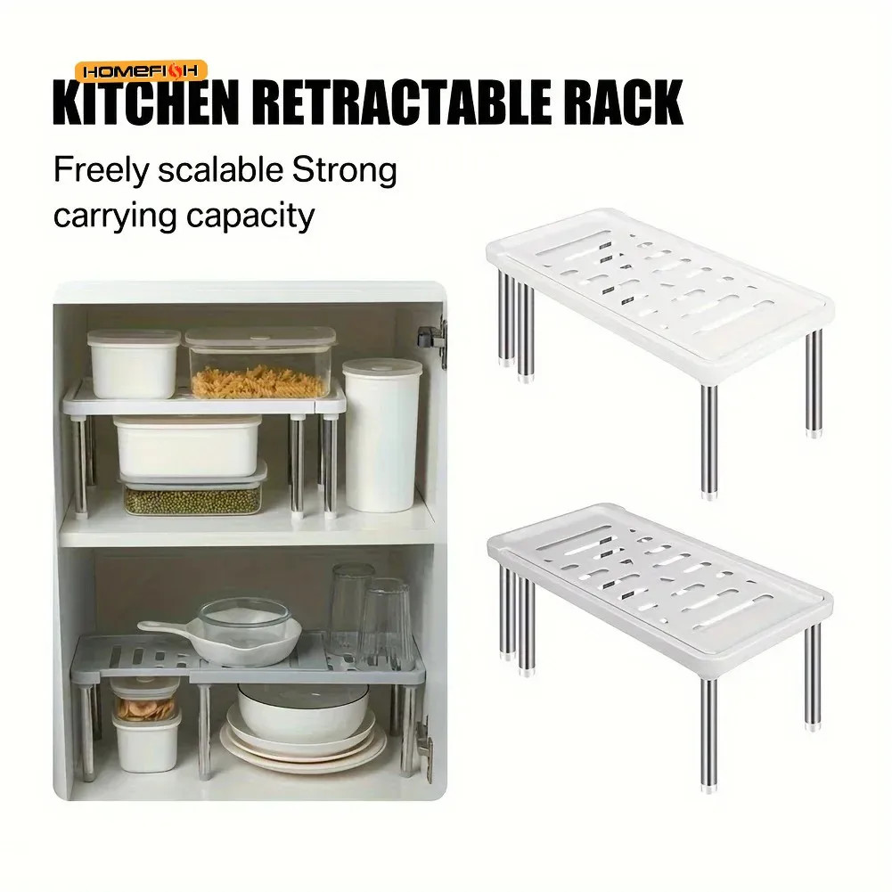 Extendable Multi-Purpose Seasoning Bottle Storage Rack Shelf