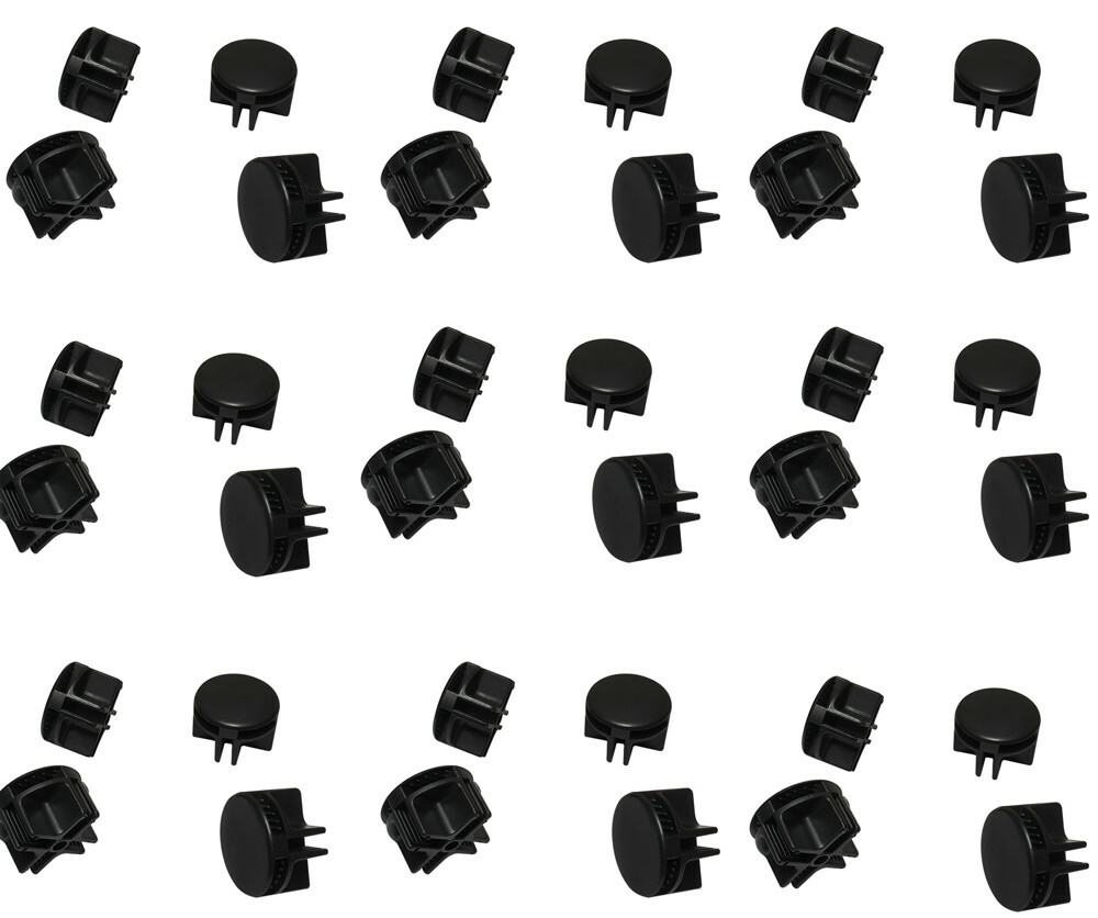 100 Pc BLACK Plastic Wire Grid Connectors Snap Mesh Organizer Mini Binning Wire